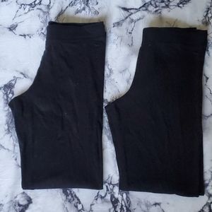 Victoria's Secret PINK black cotton leggings